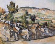 Paul Cezanne Hillside in Provence painting